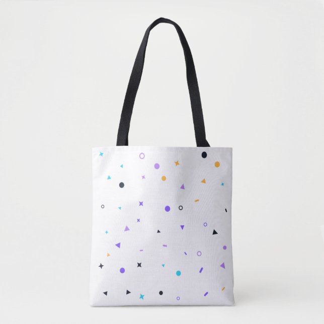 Tote Bag Motif sans couture de confettis de Memphis (Devant)