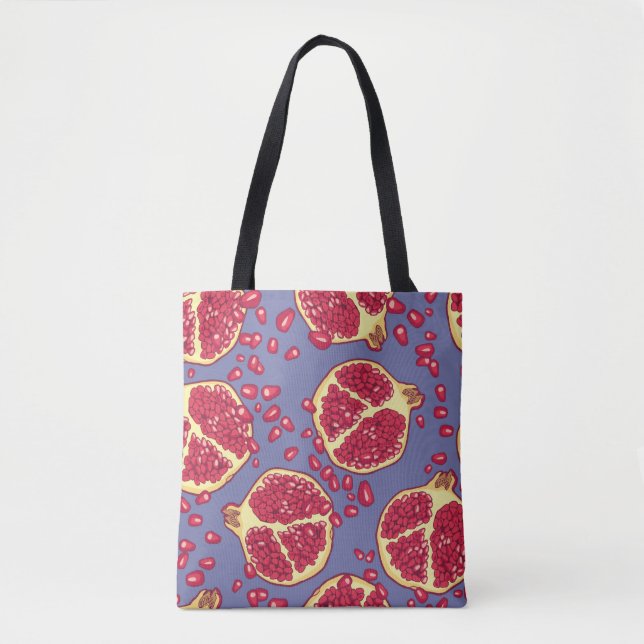 Tote Bag Motif sans couture de grenade. (Devant)