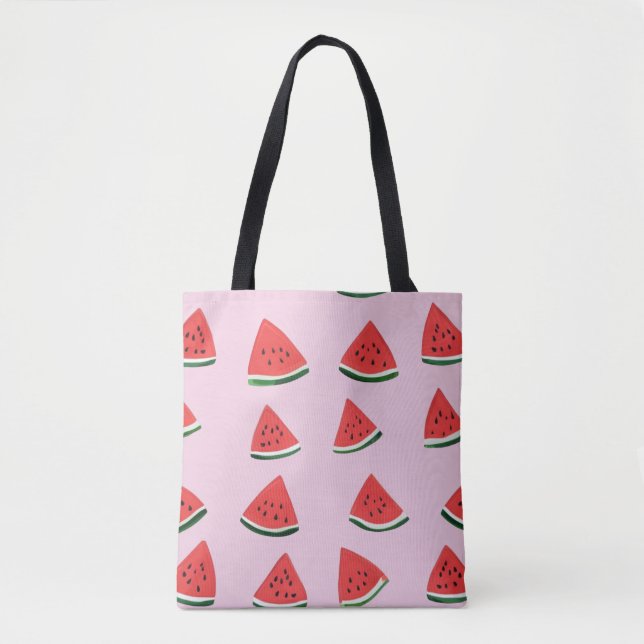 Tote Bag Motif sans couture de pastèque mignonne  (Devant)