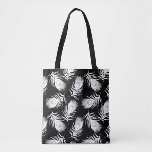 Tote Bag Motif sans couture décorative avec beau paon