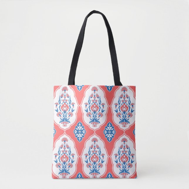 Tote Bag Motif sans couture décorative en orienta tradition (Devant)