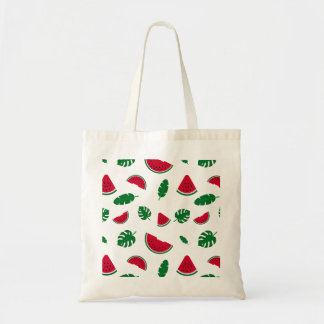 Tote Bag Motif sans couture d'été de pastèque tropicale