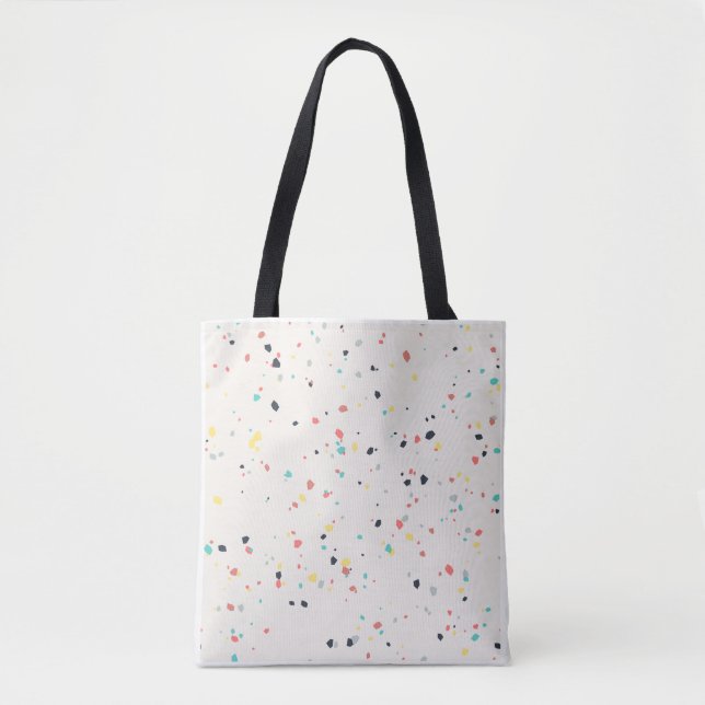 Tote Bag Motif sans couture Terrazzo Speckle (Devant)