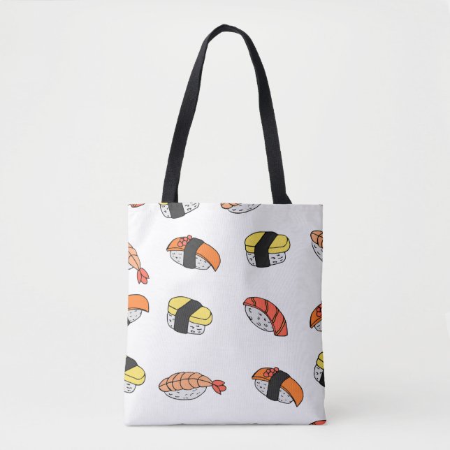 Tote Bag motif sans soudure du Sushi (Devant)