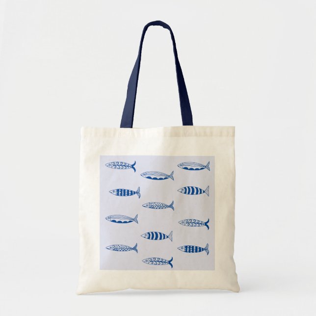 Tote Bag Motif Sardines (Devant)