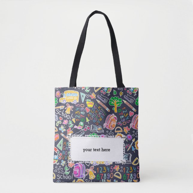Tote Bag Motif scolaire (Devant)