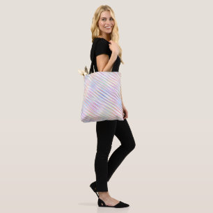 Tote Bag Motif simple moderne à bandes arc-en-ciel