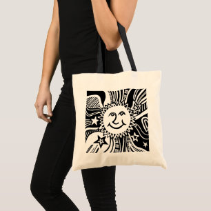 Tote Bag Motif Soleil Personnalisé 
