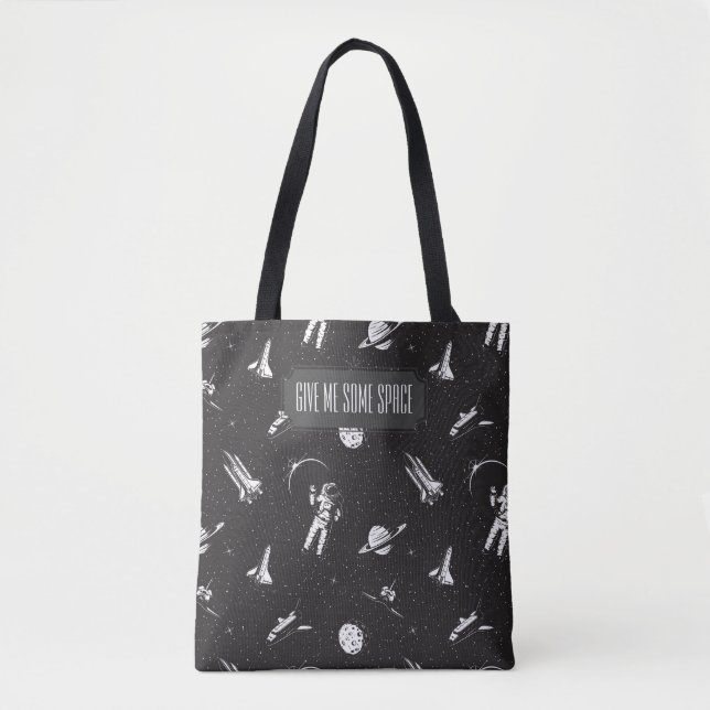 Tote Bag Motif spatial (Devant)