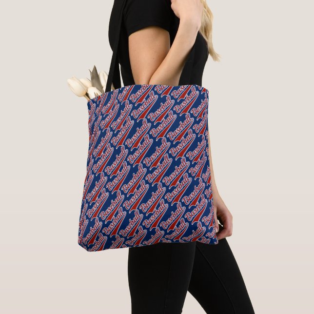 Tote Bag Motif sportif de baseball (De près)