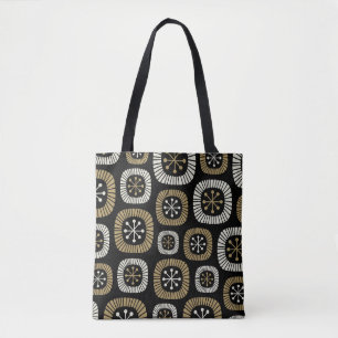 Tote Bag Motif Starburst moderne du milieu du siècle