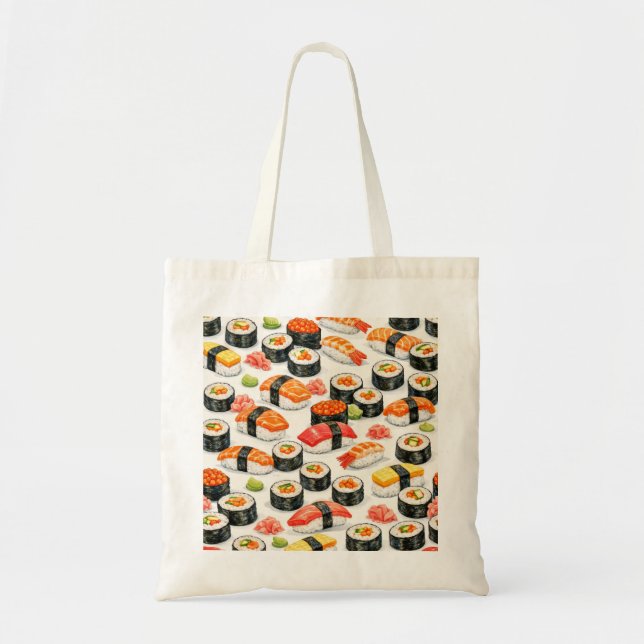 Tote Bag Motif Sushi (Devant)