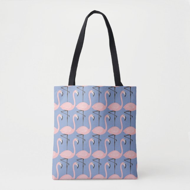 Tote Bag Motif tendre de Flamant rose (Devant)
