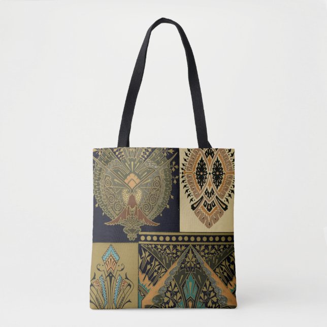 Tote Bag Motif textile Art nouveau Christopher (Devant)