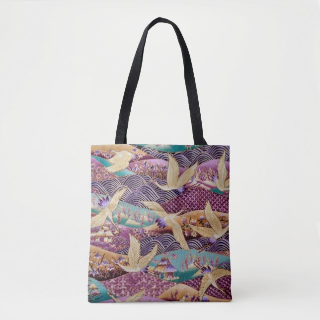 Tote Bag Motif tissu textile (Devant)