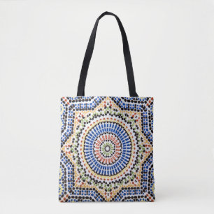 Tote Bag Motif traditionnel de tuile d'Azulejo de Portugais