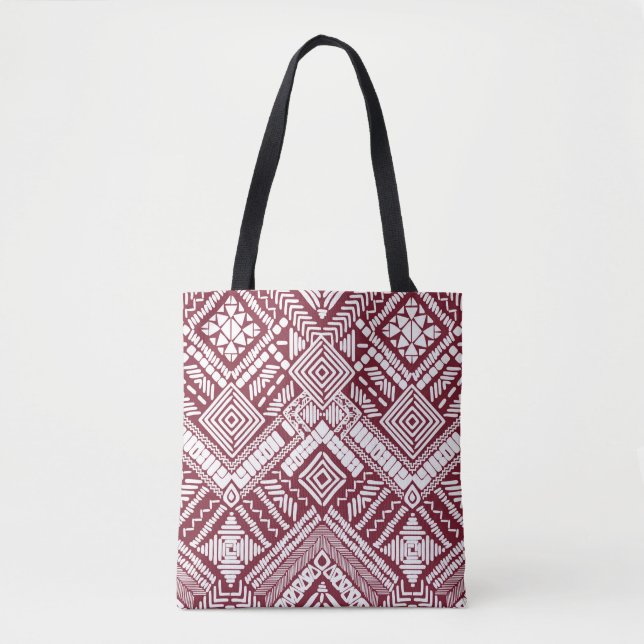 Tote Bag Motif transparent Aztec (Devant)