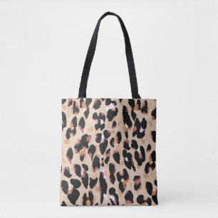 Tote Bag Motif transparent Empreinte de léopard