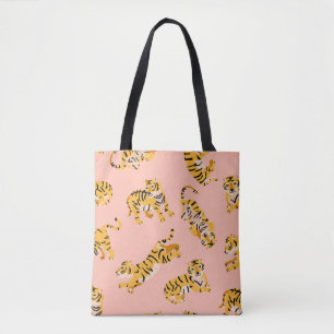 Tote Bag Motif transparent pour les tigres mignons