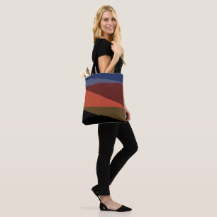 Tote Bag Motif triangle asymétrique croissant moderne