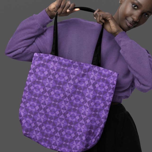Tote Bag Motif triangle géométrique Abstrait (Créateur téléchargé)