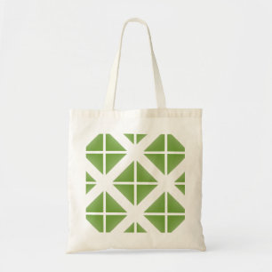 Tote Bag Motif triangle vert tendance