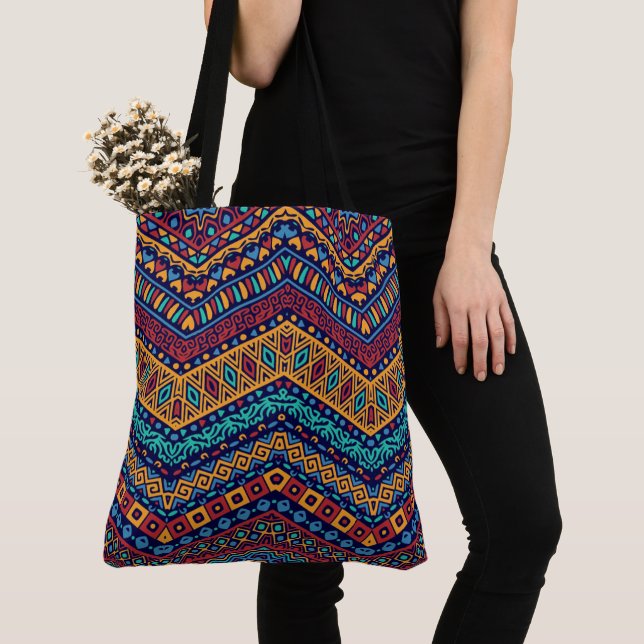 Tote Bag Motif tribal africain (De près)