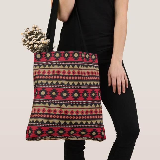 Tote Bag Motif tribal ethnique branché du Sud-Ouest (De près)