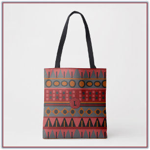 Tote Bag Motif tribal géométrique