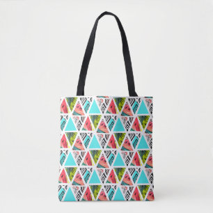 Tote Bag Motif tropical abstrait coloré
