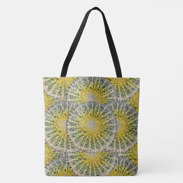 Tote Bag Motif tropical de cactus de sphère (Devant)