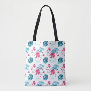 Tote Bag Motif tropical de triangle de feuille