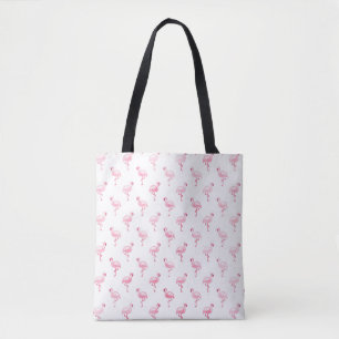 Tote Bag Motif tropical rose d'été de Flamant rose