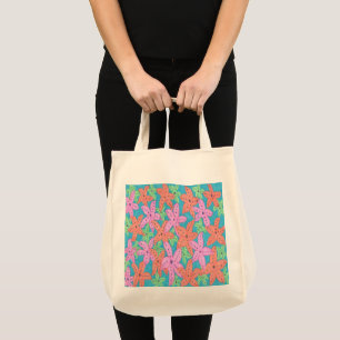 Tote Bag Motif Tropical Starfish
