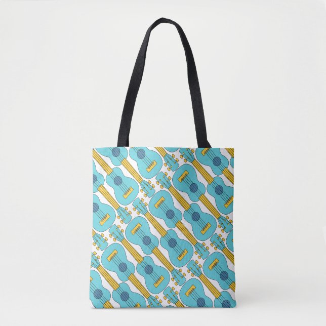 Tote Bag Motif Ukulele vertical (Devant)