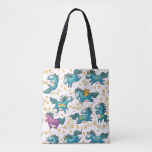 Tote Bag Motif Unicorn