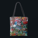 Tote Bag Motif urbain de caractères de graffiti d'art de<br><div class="desc">Le motif sans couture de rue d'art de graffiti de caractères urbains dynamiques et explosifs d'amusement font un grand cadeau pour cet ami frais qui aiment exprimer par l'art. adapté pour chacun avec un intérêt pour la musique de culture de hip hop et le style de rue de voyou, indépendamment...</div>
