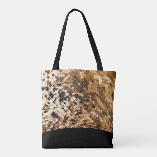 Tote Bag Motif urbain d'impression de rodéo de fourrure de (Dos)