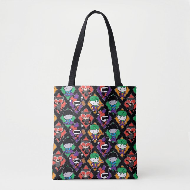 Tote Bag Motif vainqueur de la Ligue de Justice de Chibi (Devant)