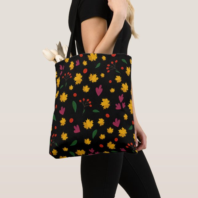 Tote Bag Motif Vibes d'automne (De près)
