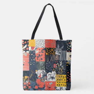 Tote Bag Motif vintage à écailles florales (7)