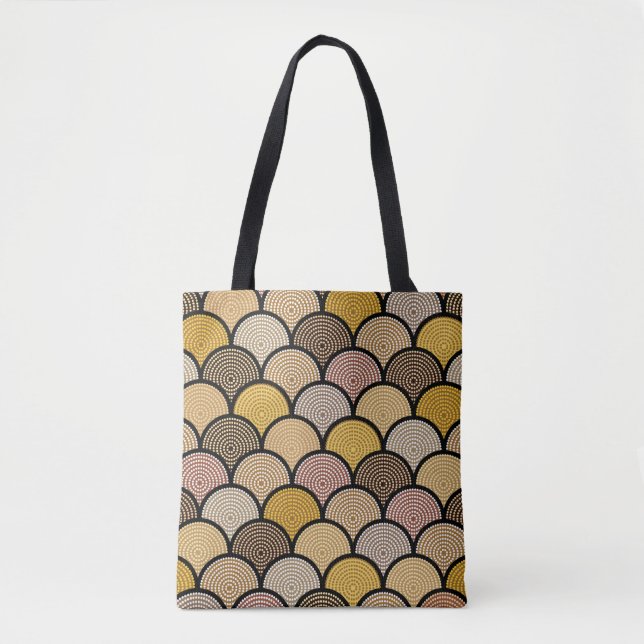 Tote Bag Motif vintage australien sans soudure (Devant)