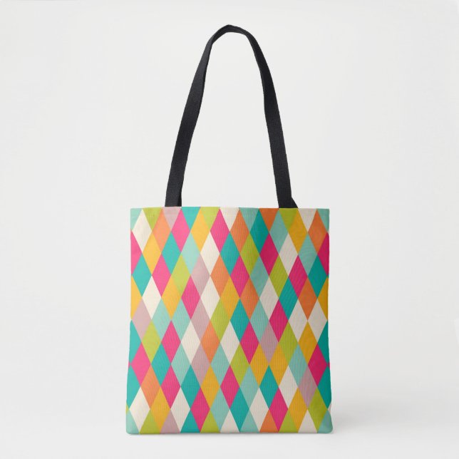 Tote Bag Motif vintage de harlequin (Devant)