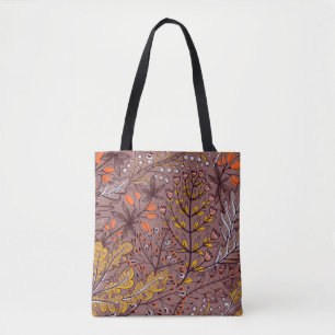 Tote Bag motif vintage fleuri sans soudure aux herbes d'aut