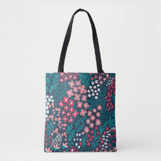 Tote Bag Motif vintage fleuri sans soudure. Sans fin répété