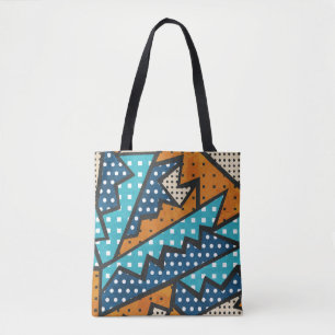 Tote Bag motif vintage sans soudure avec effet de grunge