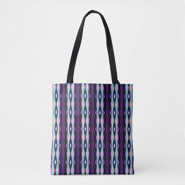 Tote Bag Motif violet unique (Devant)