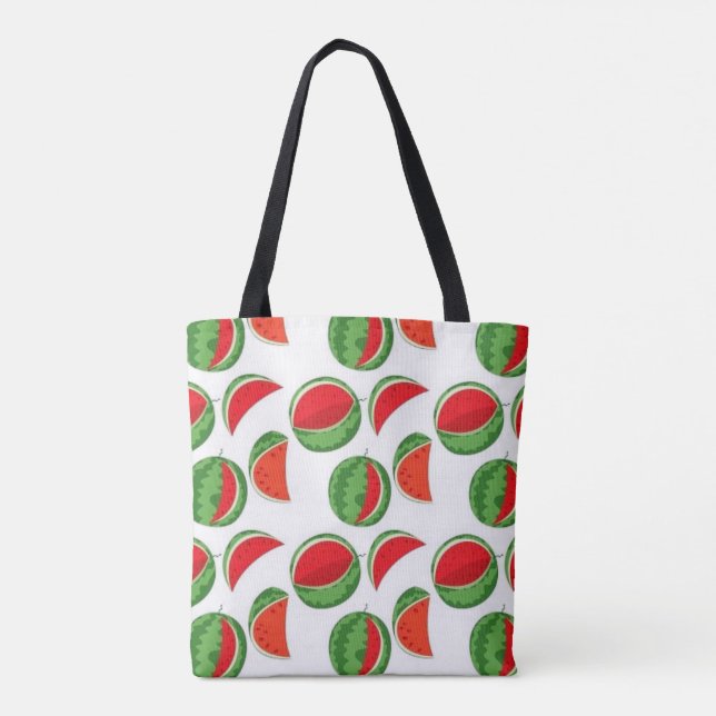 Tote Bag Motif Whimsical Watermelon (Dos)