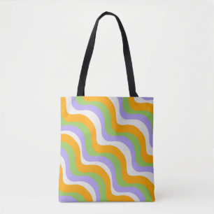 Tote Bag Motif Y2k Abstrait de la couche Super d'onde rétro