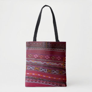 Tote Bag Motifs de Coussin en Tissu